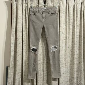 Free People Busted Knee Skinny Jeans